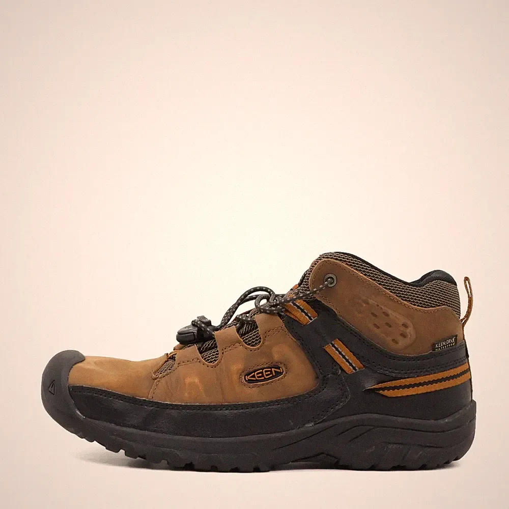 KEEN Damen KEEN.DRY Wasserdicht Stiefel Braun Leder Outdoor Wandern EU 38