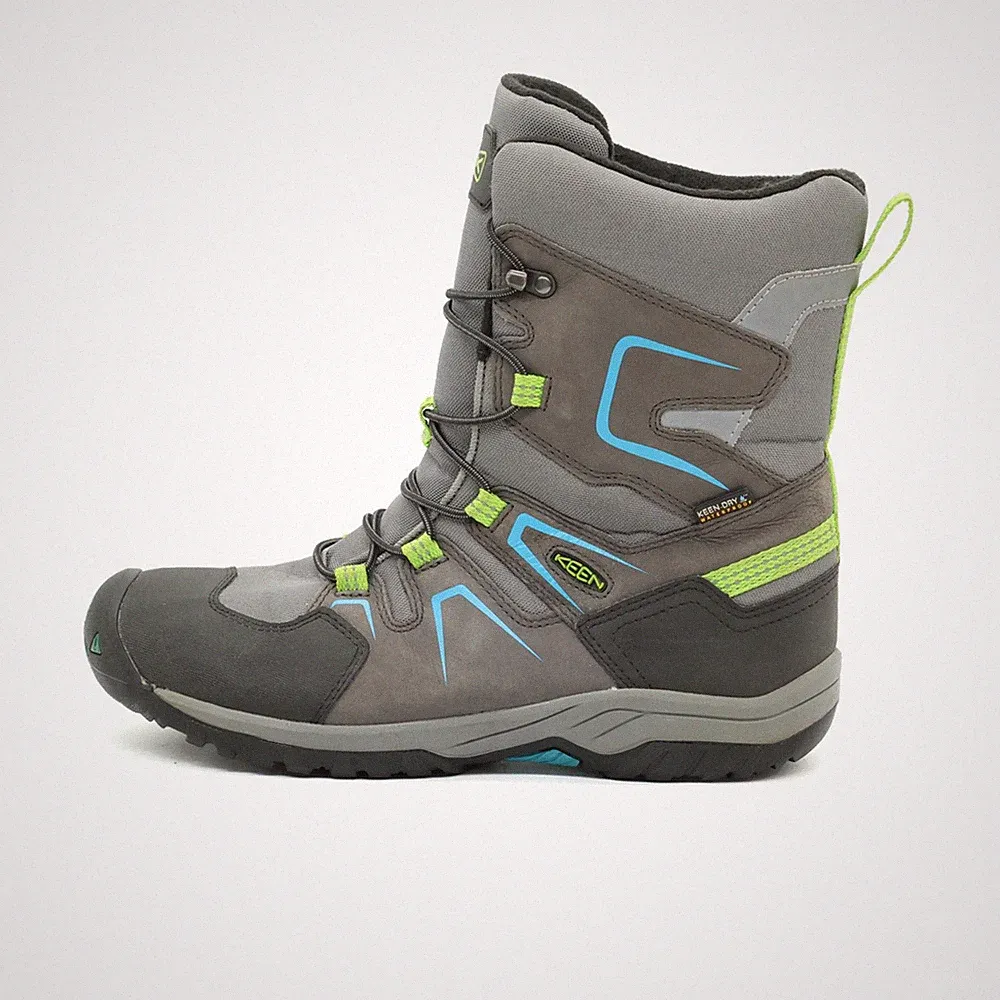 KEEN Damen Winterstiefel Outdoor Stiefel Grau/Grü/Blau Mittelhöhe Trekking EU 37