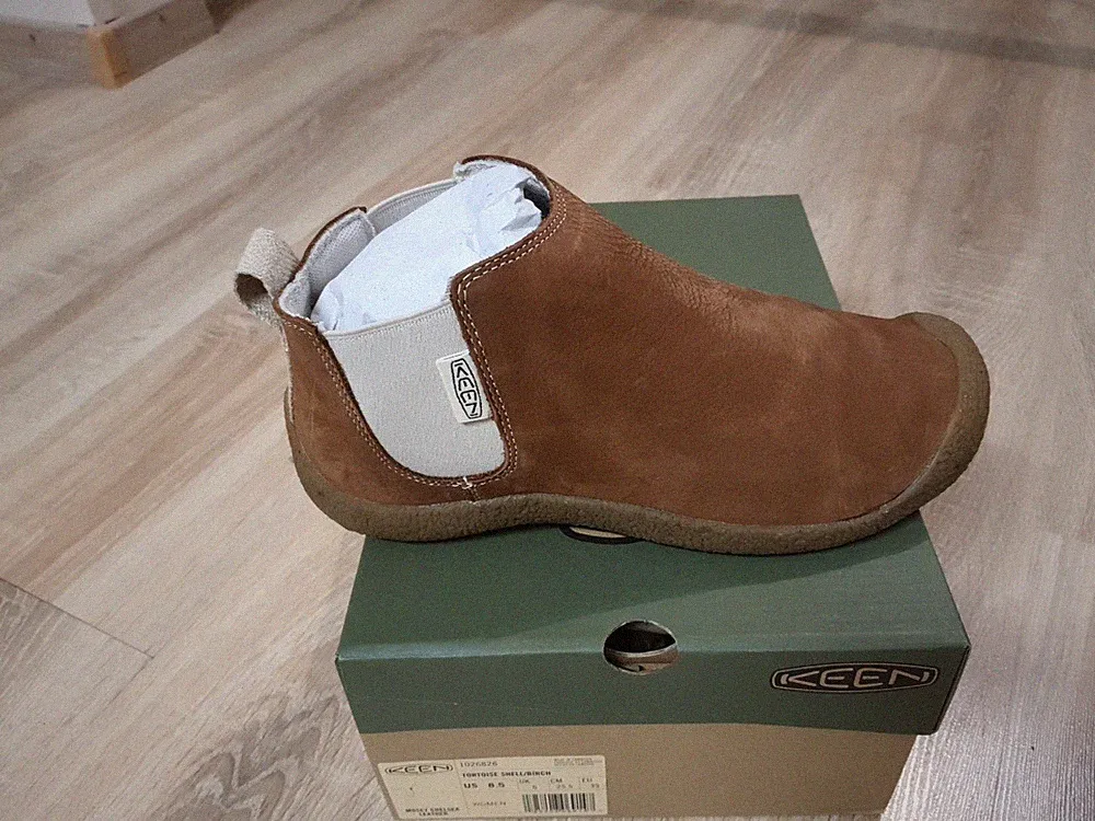 KEEN Mosey Chelsea Damen Leder Schlupf-Schuhe Braun Gr. 40 - Neu + OVP - 130€