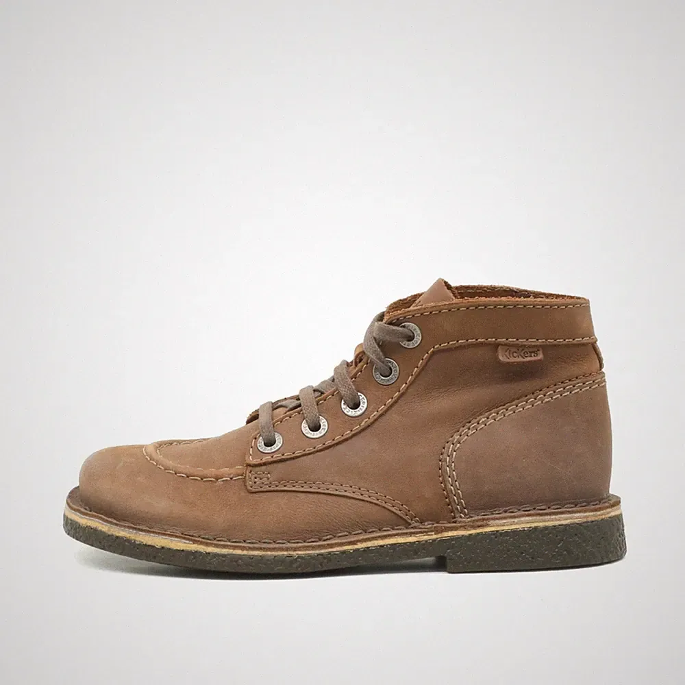 Kickers Damen Klassik Boot Braun Leder Konstruktion Stiefeletten EU 36