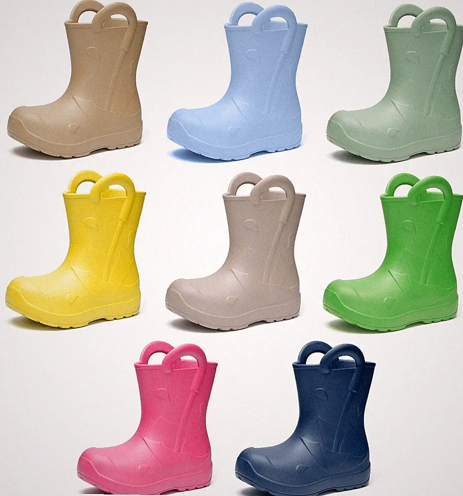 Kinder Federleichte Gummistiefel Mädchen Jungen EVA Regenstiefel CA-Splash