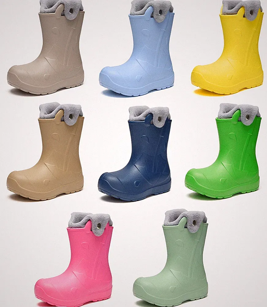Kinder Federleichte Gummistiefel Thermo Gefüttert Regenstiefel CA-SplashButton