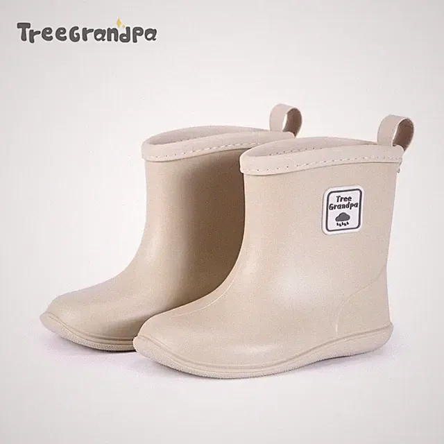 Kinder Gummi Regenstiefel Wasserdicht Knöchelhoch Rutschfest Jungen Mädchen
