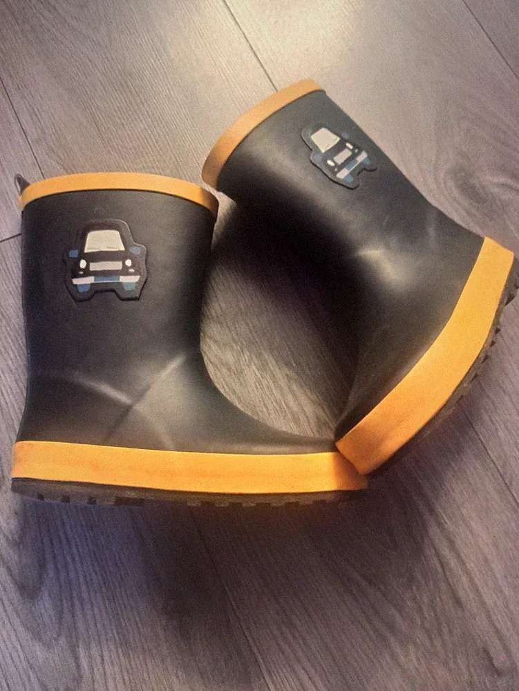 Kinder Gummistiefel Gr. 29 Regenstiefel Jungen ungefüttert