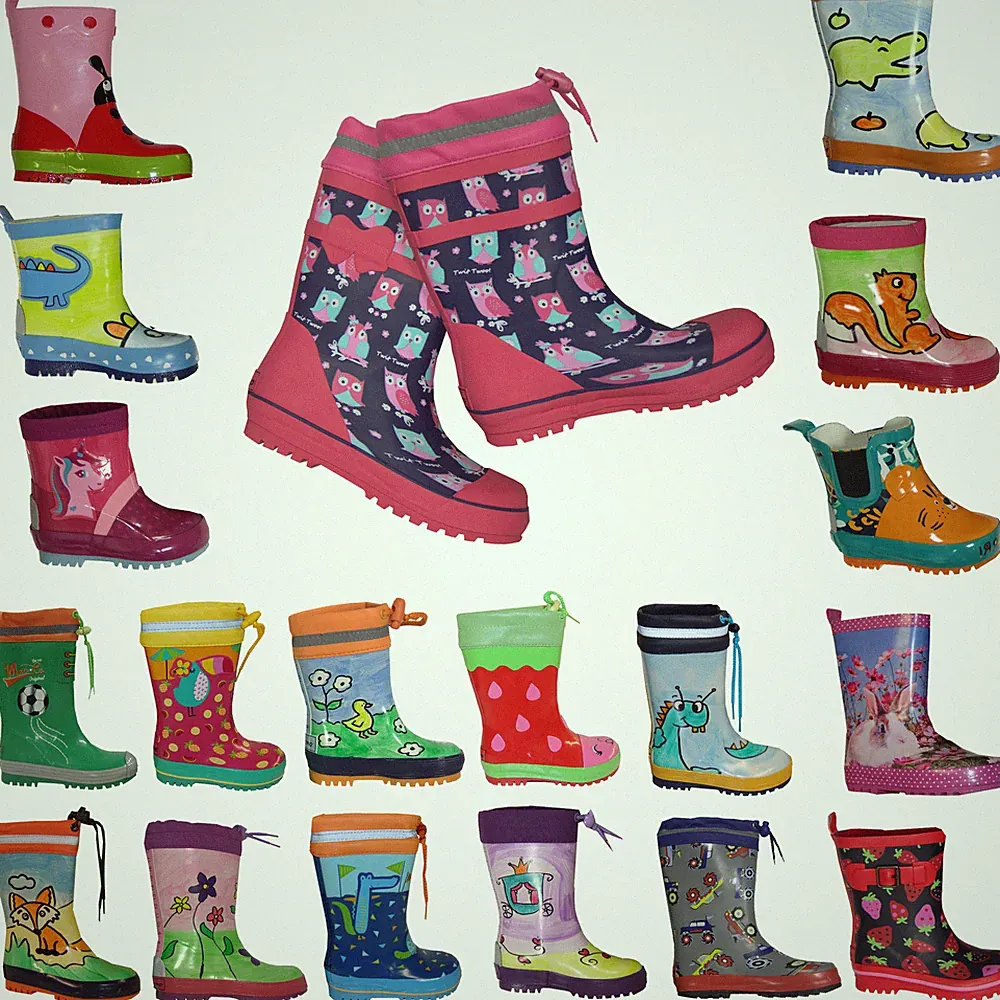 Kinder Gummistiefel Naturkautschuk Maximo Wasserdicht Reflektierend Gr 19 bis 35