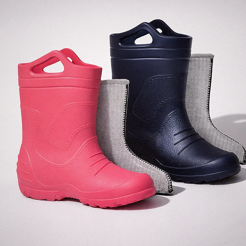 Kinder Gummistiefel Regenstiefel Winterstiefel Stief Einstiegshilfe Gefüttert