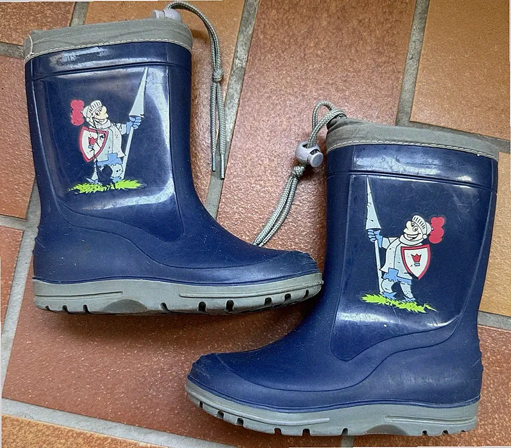 Kinder-Gummistiefel - Ritter– Dunkelblau – Gr 27