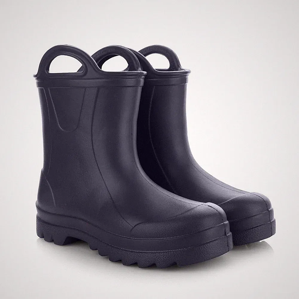 Kinder Gummistiefel Sehr Leichte Regenstiefel aus EVA Schaum mit Griff für Ju...