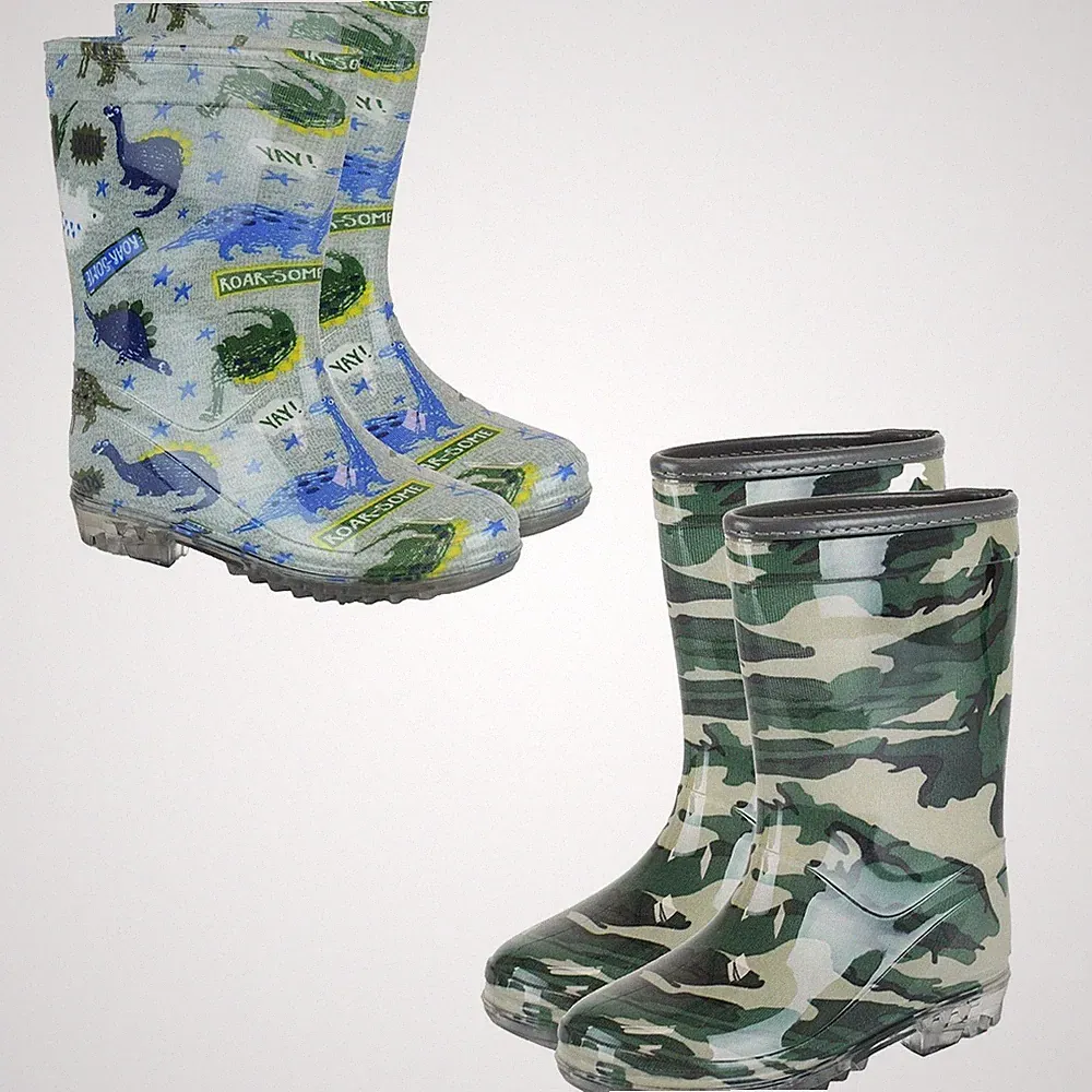 Kinder Jungen Rutschfest Wasserfest Gummistiefel Leicht Kinder Gummistiefel