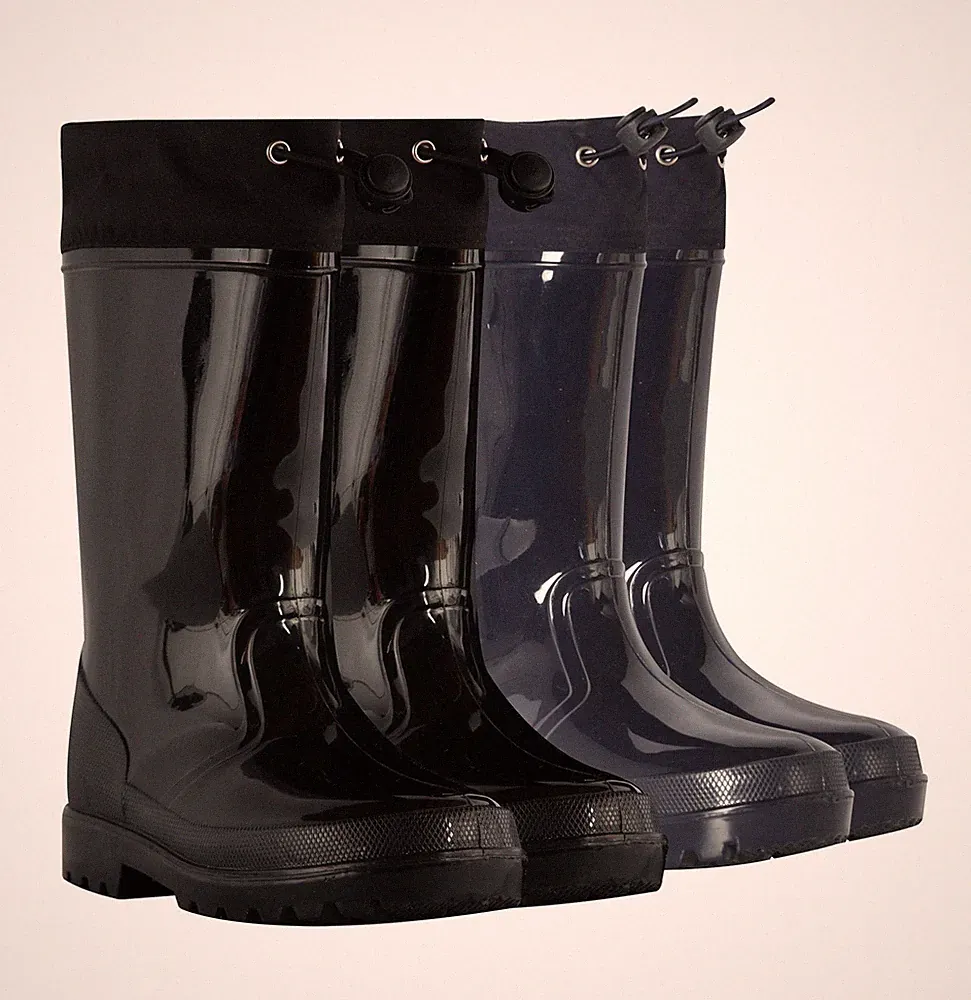 Kinder Mädchen Jungen Gummistiefel Zwillings Profil Regenstiefel Rutschfest