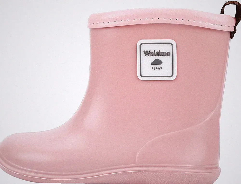 Kinder Regenschuhe Weishou Gummistiefel - PVC, Kurzschaft, Anti-Rutsch, 1 Paar