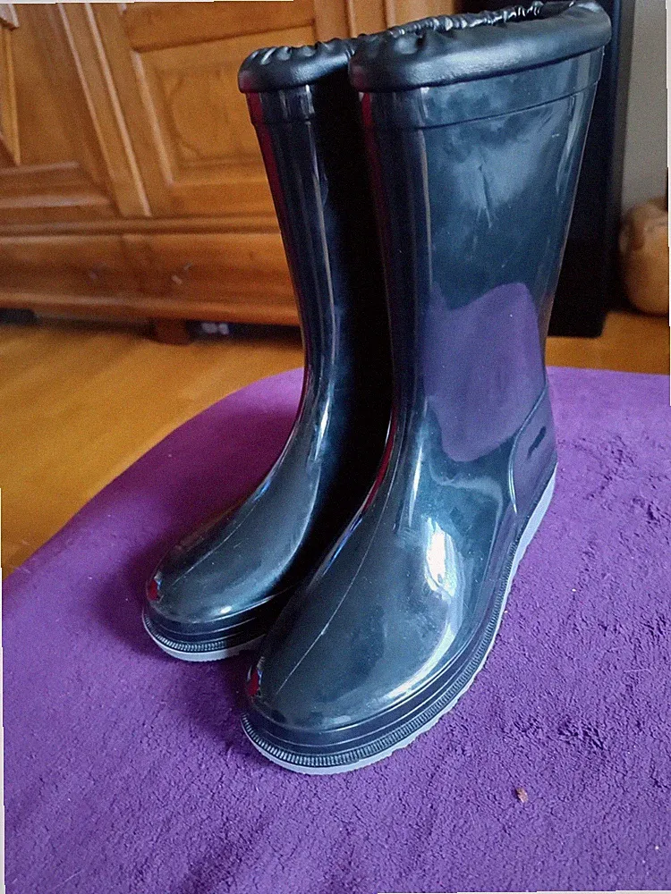 Kinder Romika Gummistiefel gefüttert schwarz wasserdicht 37