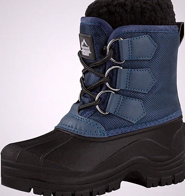 Kinder Winterstiefel bis 30°C Kälteschutzstiefel gefütterte Schneestiefel warm