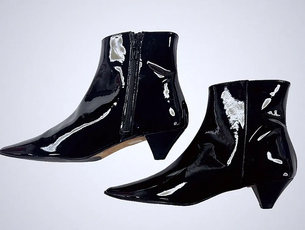 KIRÉN Stiefel Lack Stiefeletten size 37 neue Kollektion UVP 259