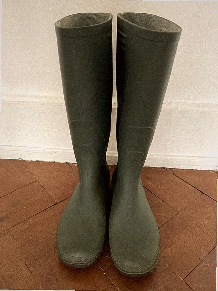 Klassische Angler Gummistiefel | Gr.38 | Farbe olivgrün | sehr guter Zustand