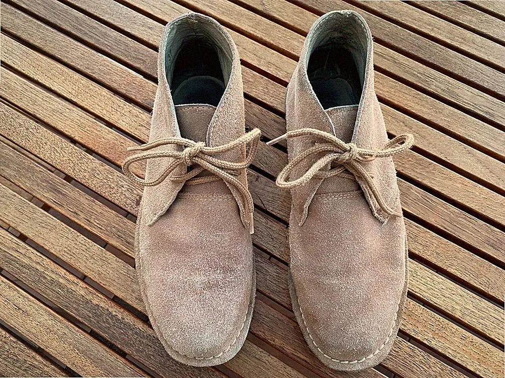 Klassische Boots / Halbschuhe zum Schnüren aus echtem Wildleder Gr. 37