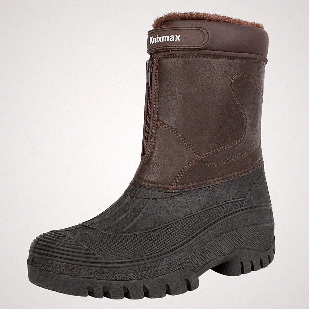 knixmax Winterstiefel Gummistiefel Thermostiefel Arbeitsstiefel Warm gefüttert