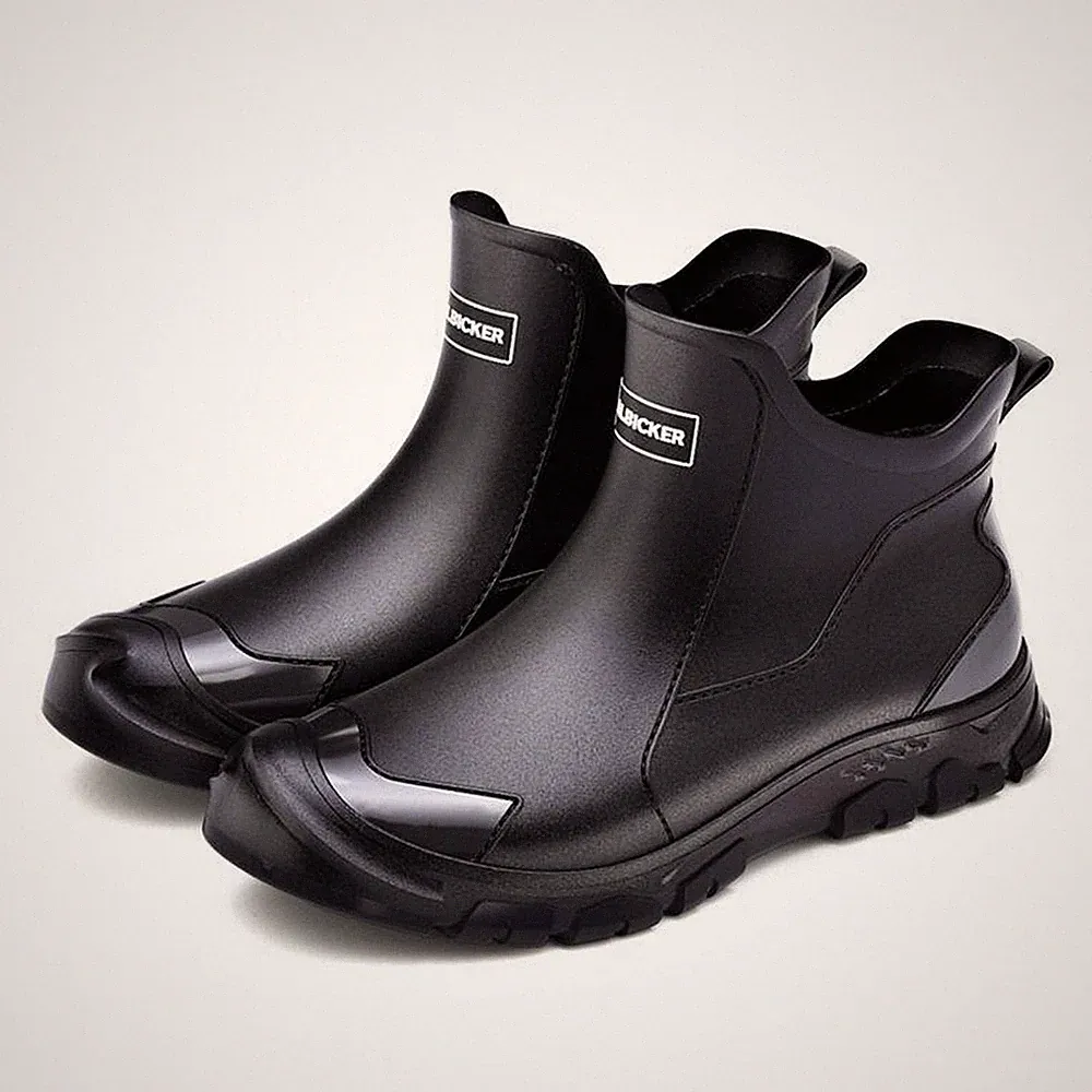 Knöchel-Regenstiefel rutschfeste Sohle halbhohe Gummistiefel grobes Profil