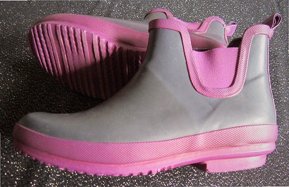 Lila Gummistiefel