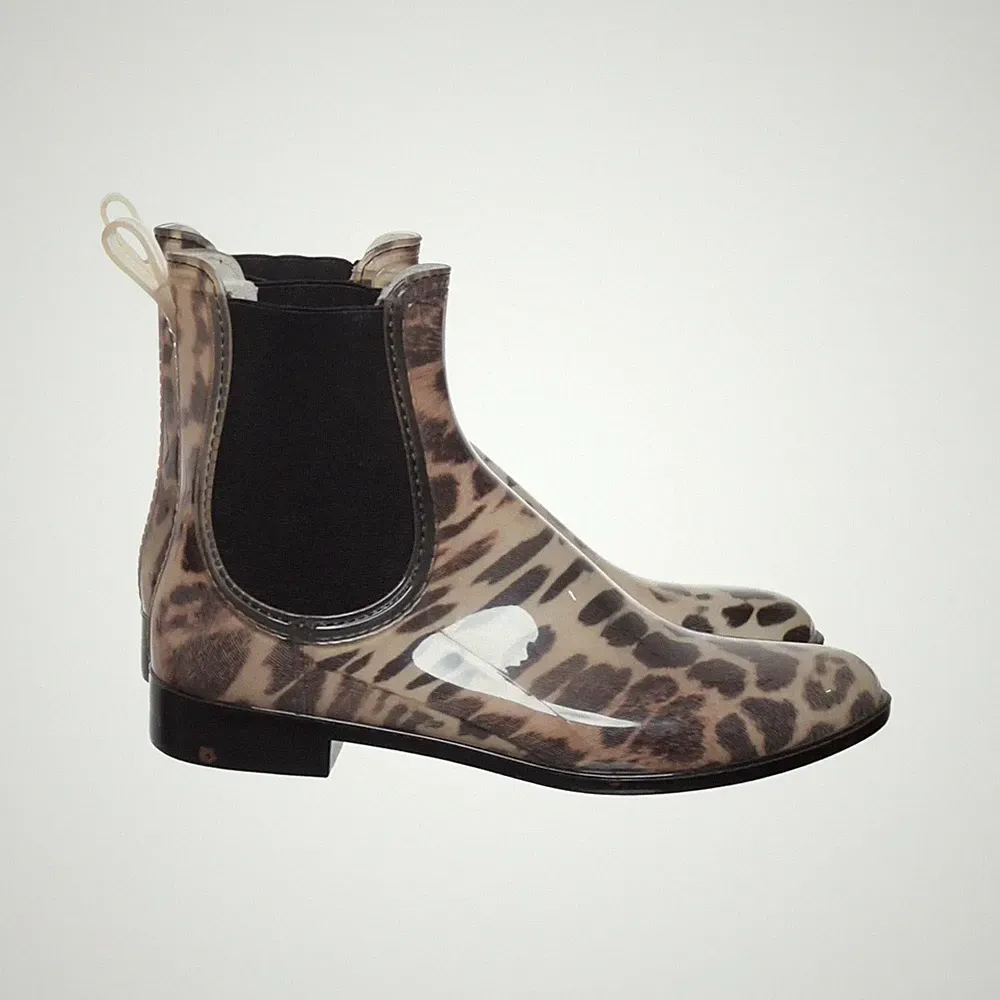Kurze Gummistiefel, Größe: 37, Beige/Mehrfarbig, Damen #Amk