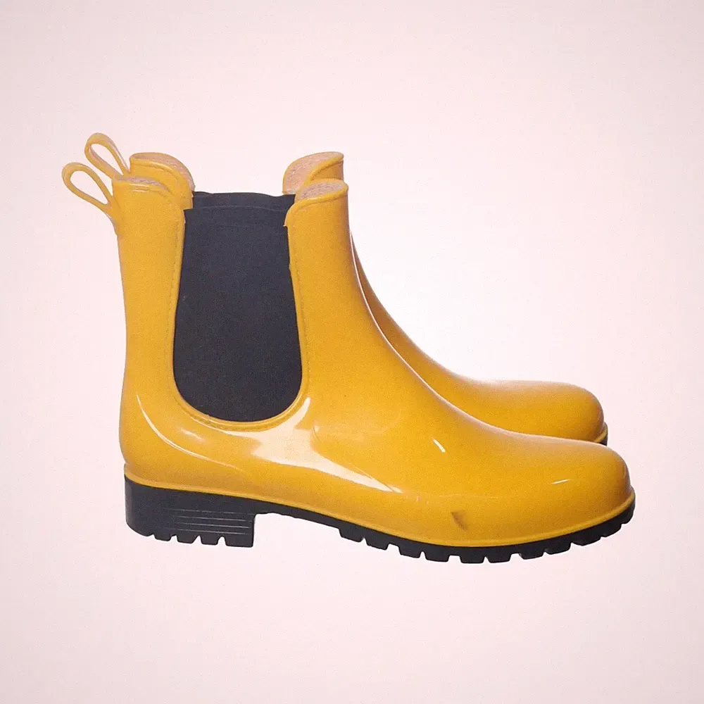 Kurze Gummistiefel, Größe: 37, Gelb, Damen #jp2