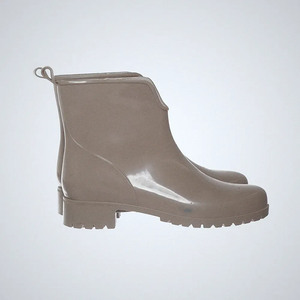 Kurze Gummistiefel, Größe: 38, Beige, Damen #toF