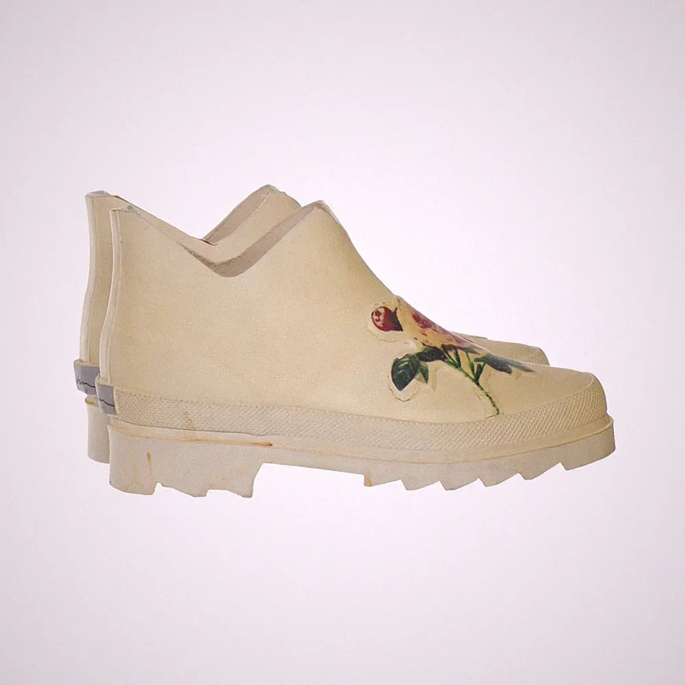 Kurze Gummistiefel, Größe: 38, Beige/Mehrfarbig, Damen #8OZ