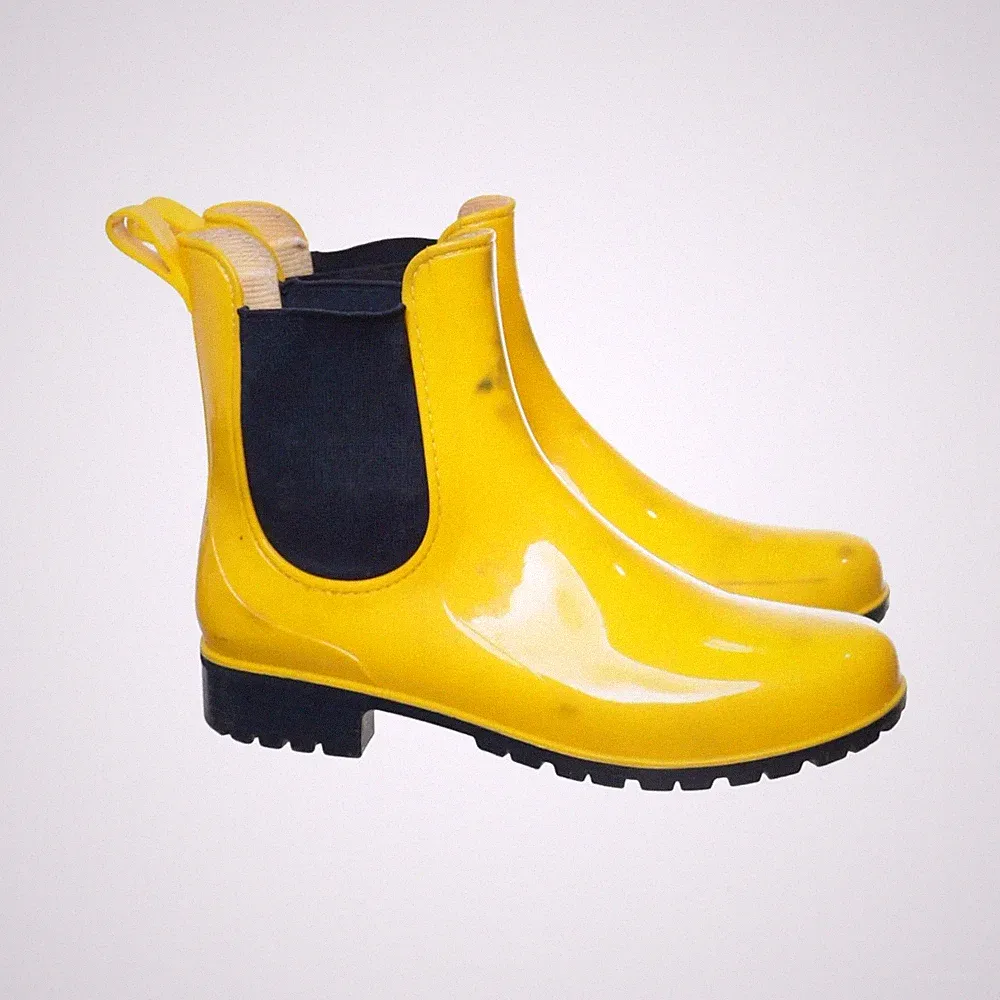 Kurze Gummistiefel, Größe: 38, Gelb, Damen #Qtz