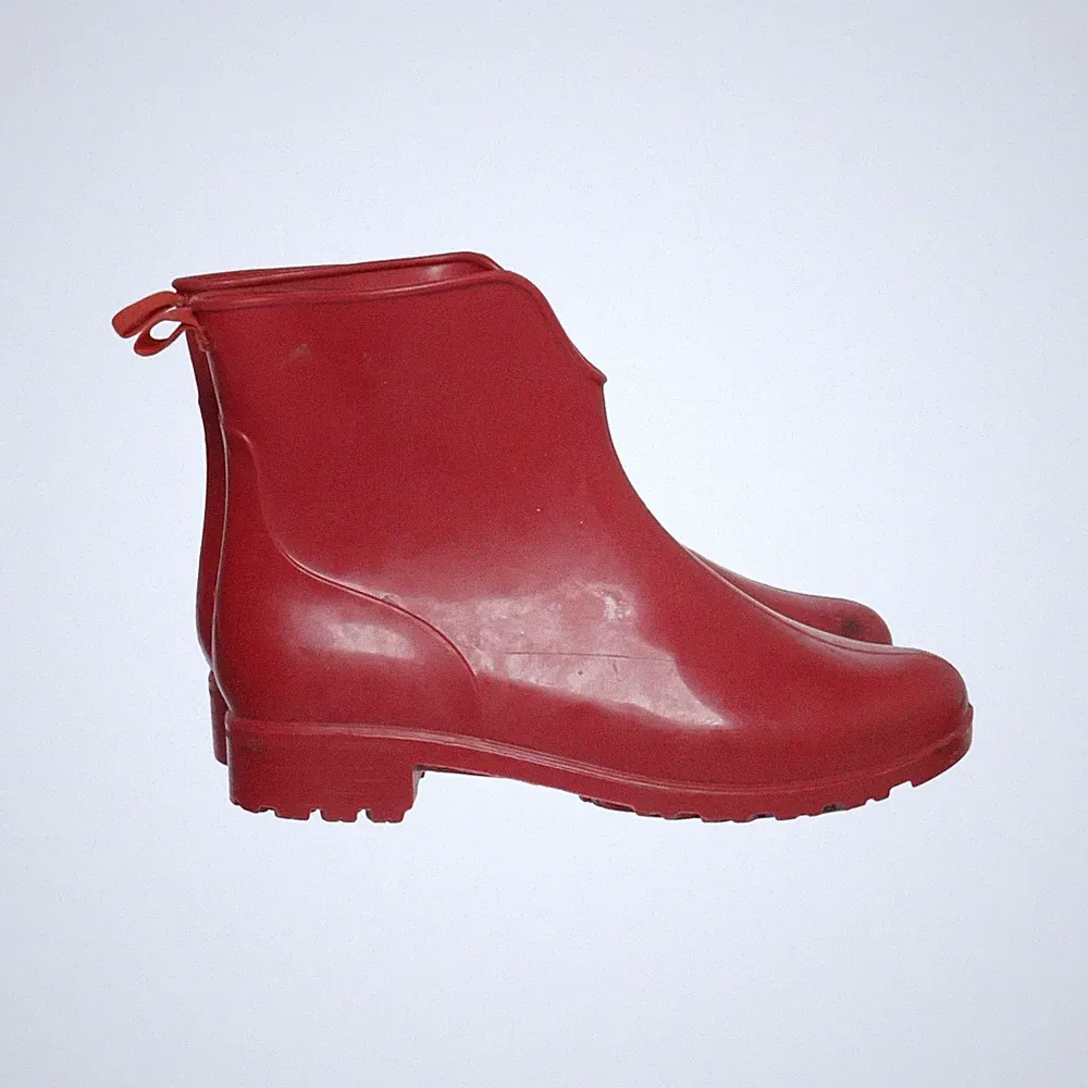 Kurze Gummistiefel, Größe: 38, Rot, Damen #5MN
