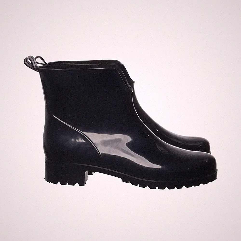 Kurze Gummistiefel, Größe: 40, Blau, Leder, Damen #KHd