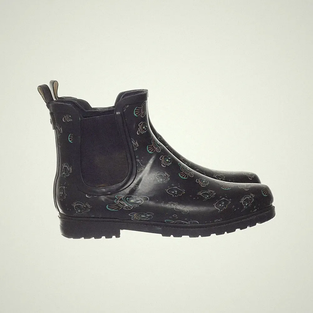 Kurze Gummistiefel, Größe: 40, Blau/Mehrfarbig, Unisex (Erwachsene) #Uk7