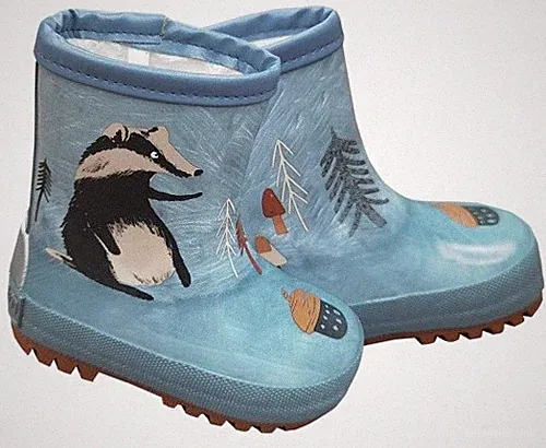 Kurzschaft Gummistiefel aus Naturkautschuk mit Warmfutter * DACHS * von MAXIMO