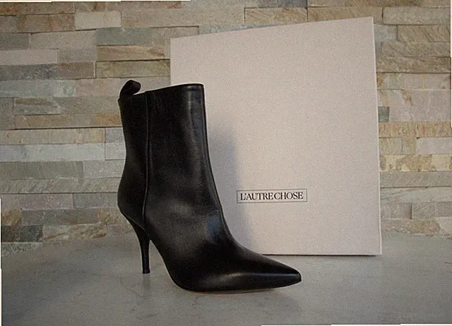 L'AUTRE CHOSE EU 36 Stiefeletten Booties Nappaleder schwarz NEU ehem. UVP 390 €