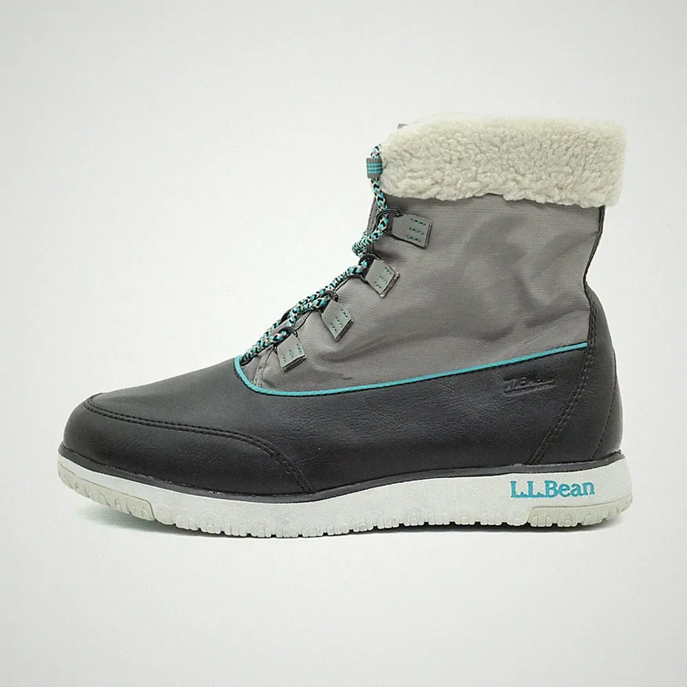 L.L. Bean Damen 504631 Stiefel Grau/Schwarz/Türkis Winter Winterstiefel EU 40