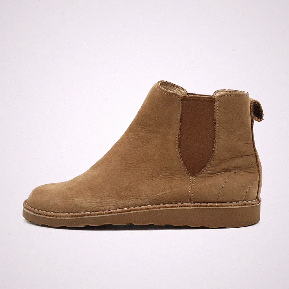 L.L. Bean Damen 508882 Stiefel braun Leder Knöchelhoch Chelsea Boots EU 40