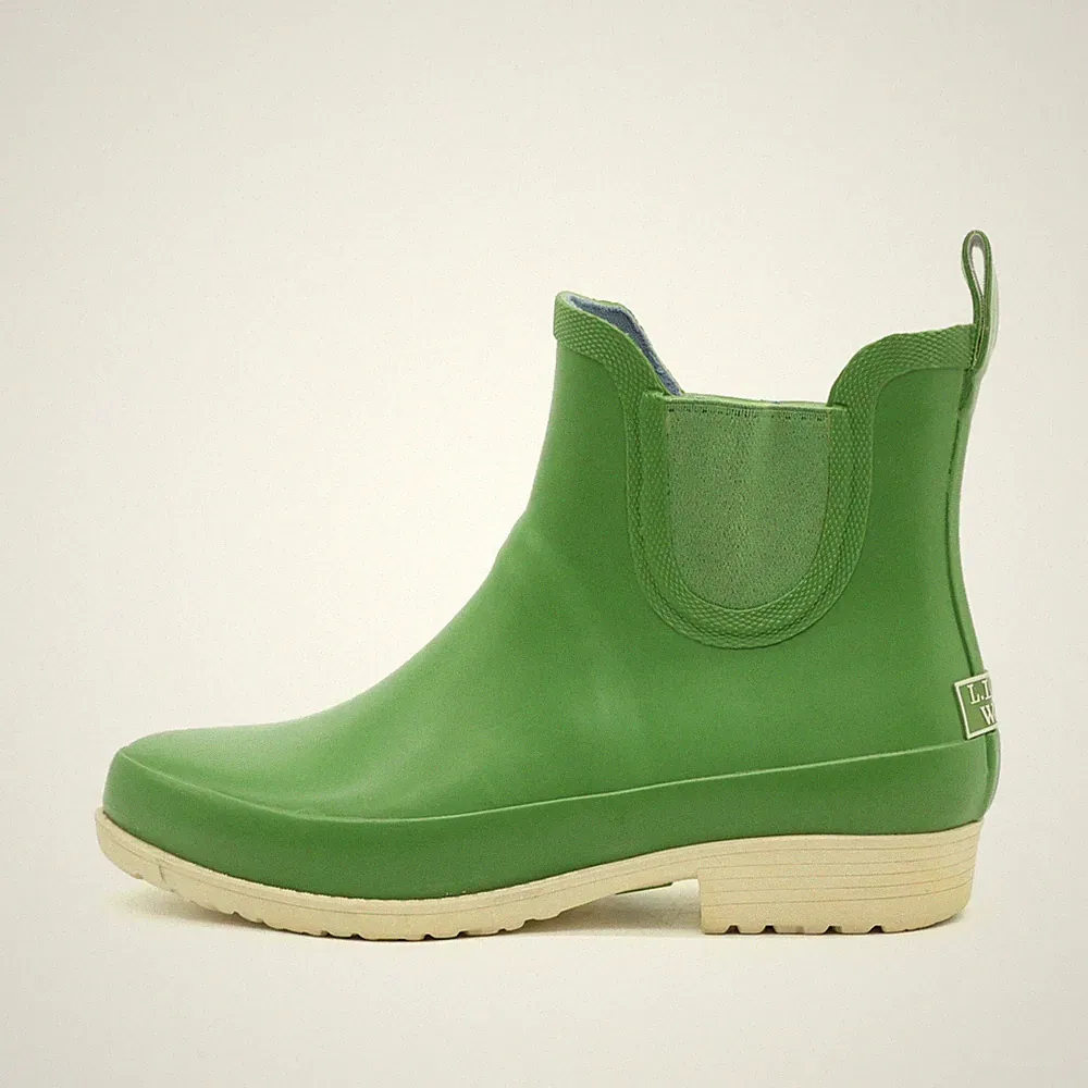 L.L. Bean Damen Kellie Stiefeletten Grü Gummi Knöchelhoch Chelsea Boots EU 39
