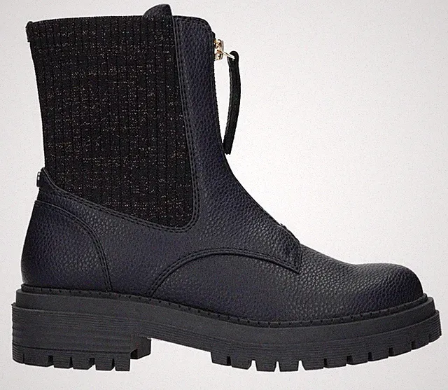 La strada Stiefelette Blau Boot Glitzer kurz Stiefel Reißverschluss 2003180 1160