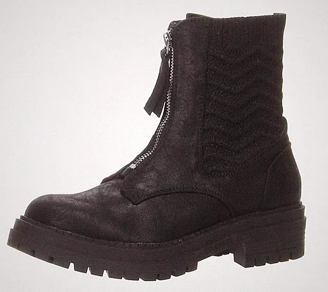 La Strada Stiefelette Schwarz Plateau Stiefel Reißverschluss 2013180 1001