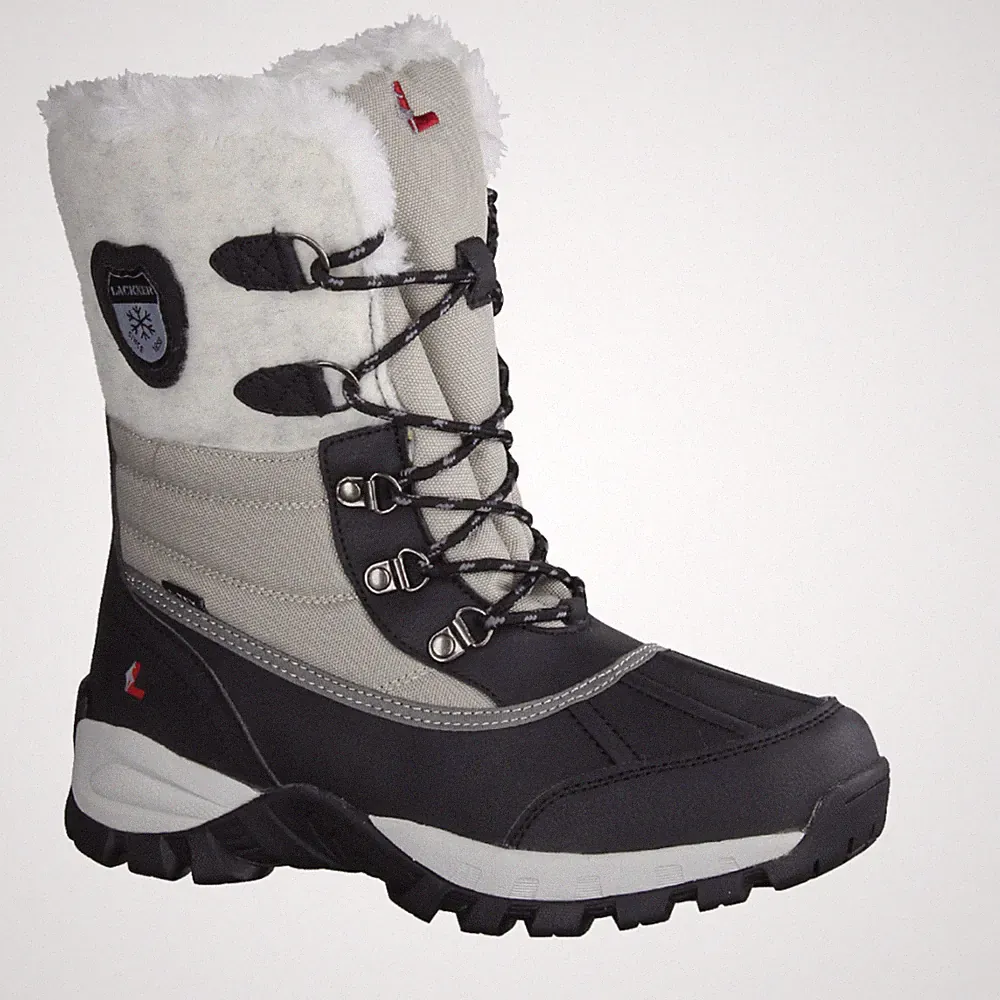 Lackner 7319 Zoe Winterstiefel, gefüttert Damen, Weiß, Materialmix