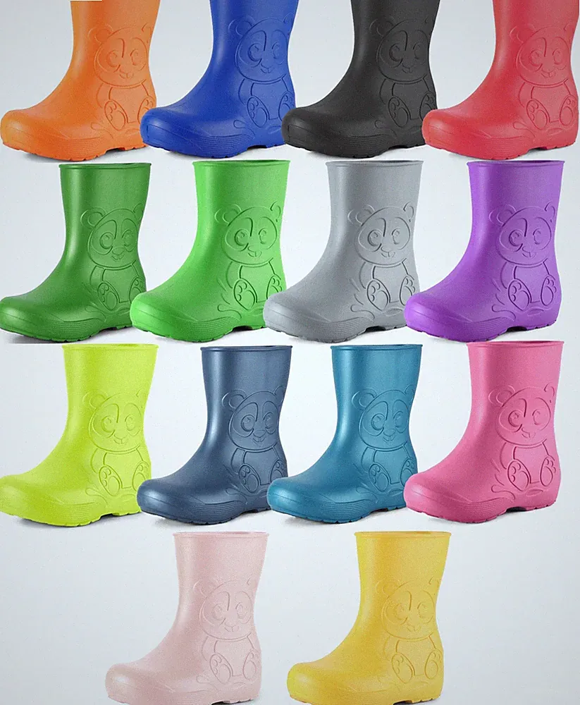 LADEHEID Gummistiefel Kinder Jungen Mädchen Rutschfest Regenschuhe EVA 22-33