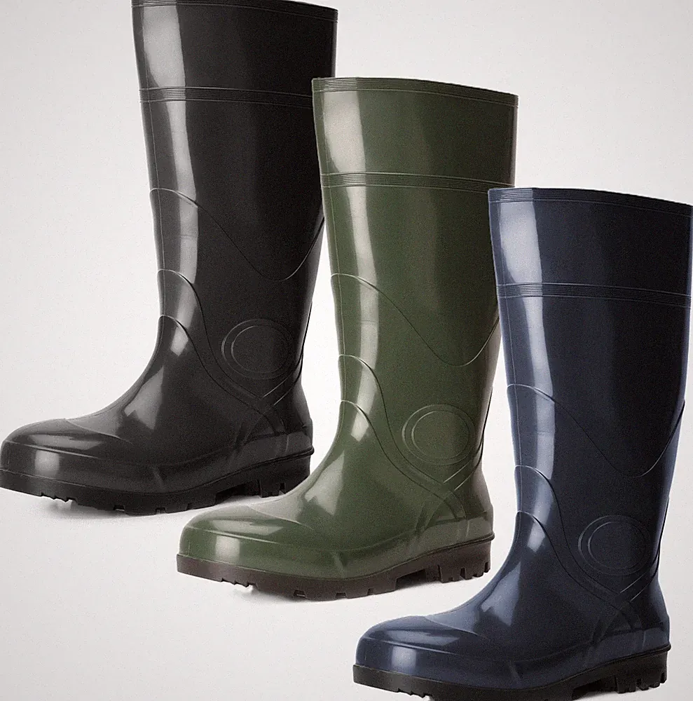 Ladeheid Herren PVC Gummistiefel Rutschfest Regenstiefel LA-914 (41-48)