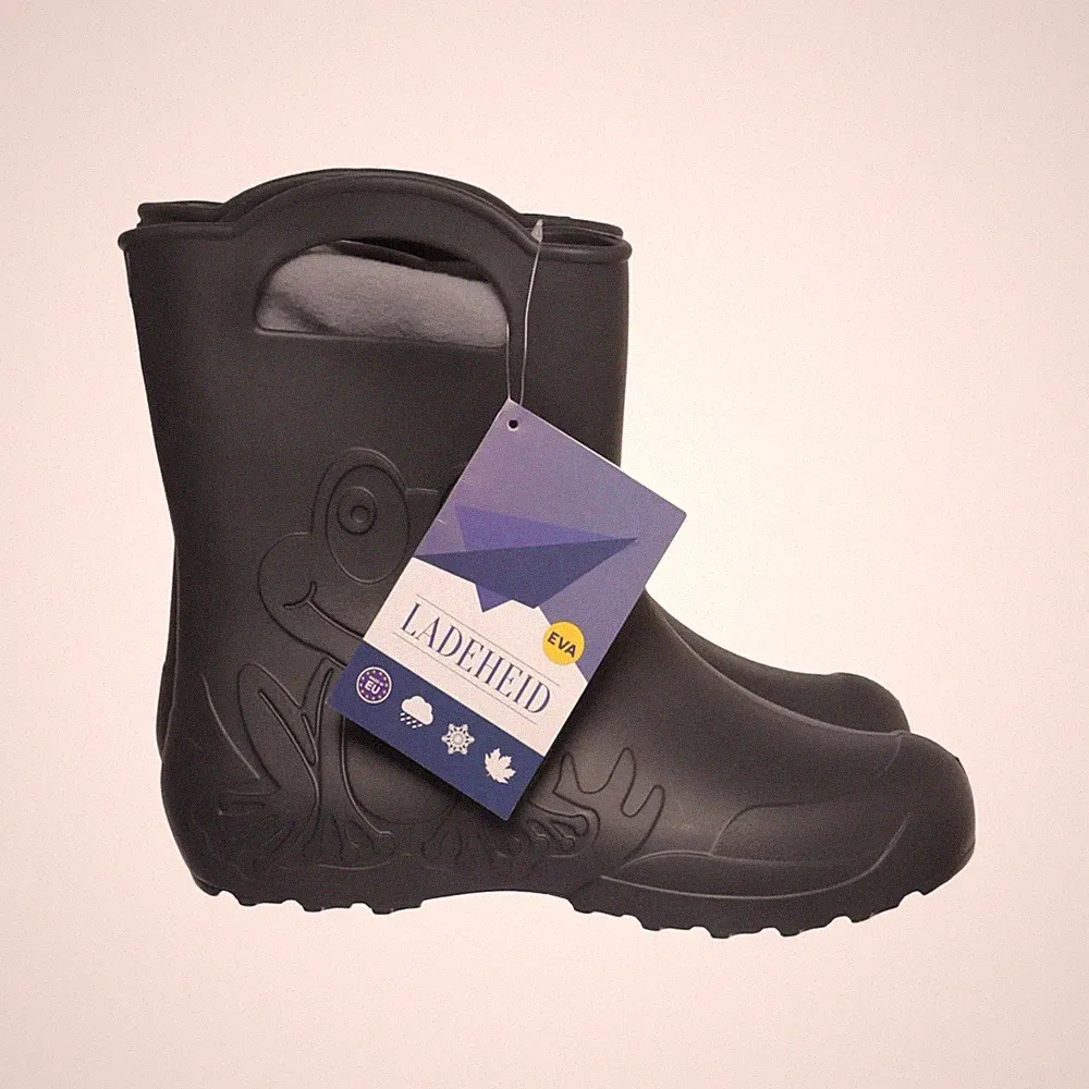 Ladeheid, Kurze Gummistiefel, Größe: 36/37, model: frog, Grau #NU3