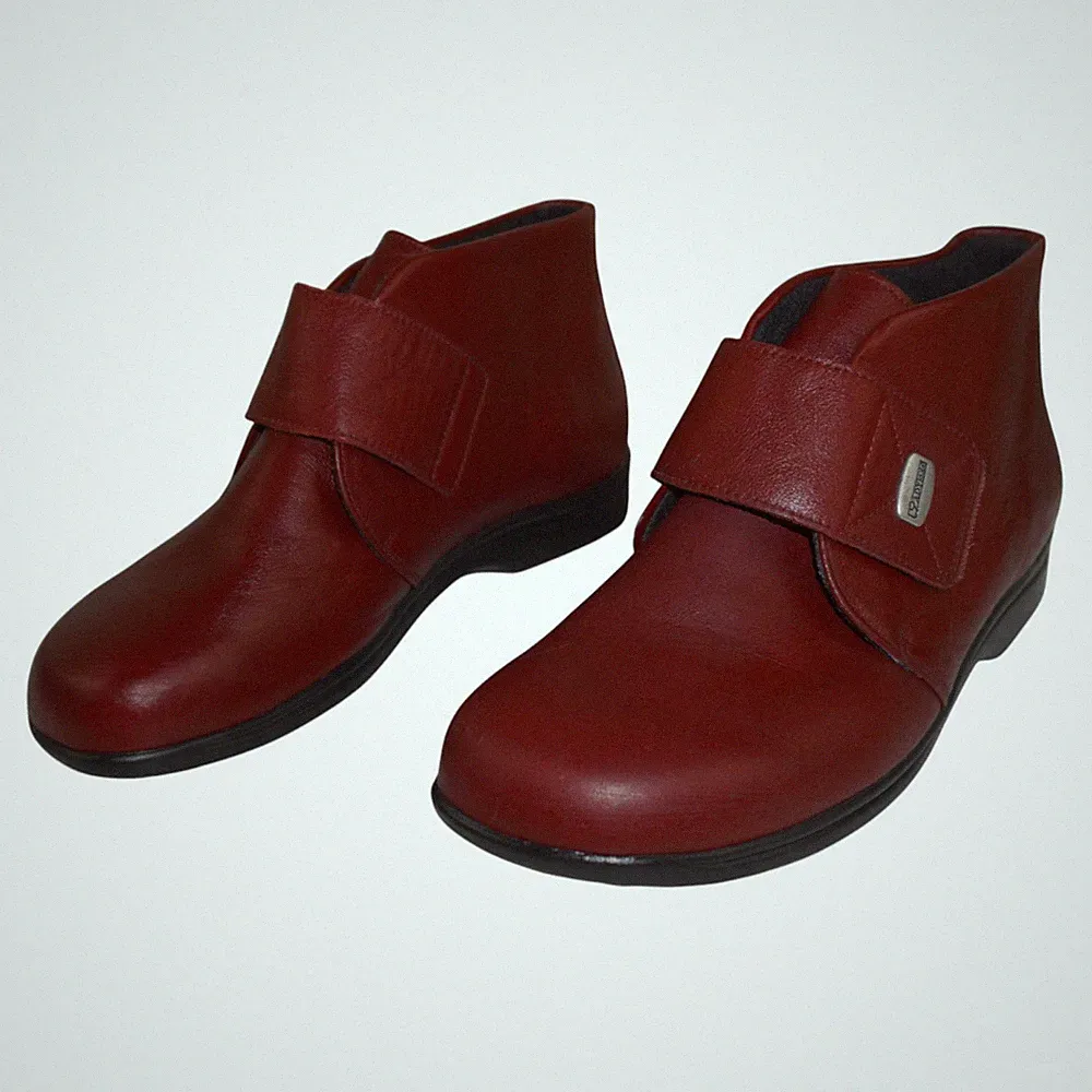 Ladysko 39 Damen Stiefeletten Boots Ankleboots Rot Leder