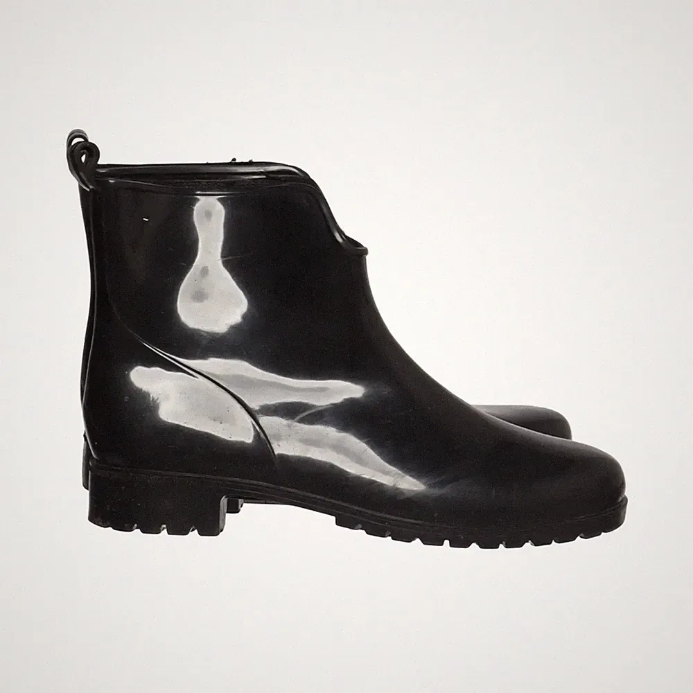 Lager 157, Kurze Gummistiefel, Größe: 41, Schwarz, Leder, Damen #LI0
