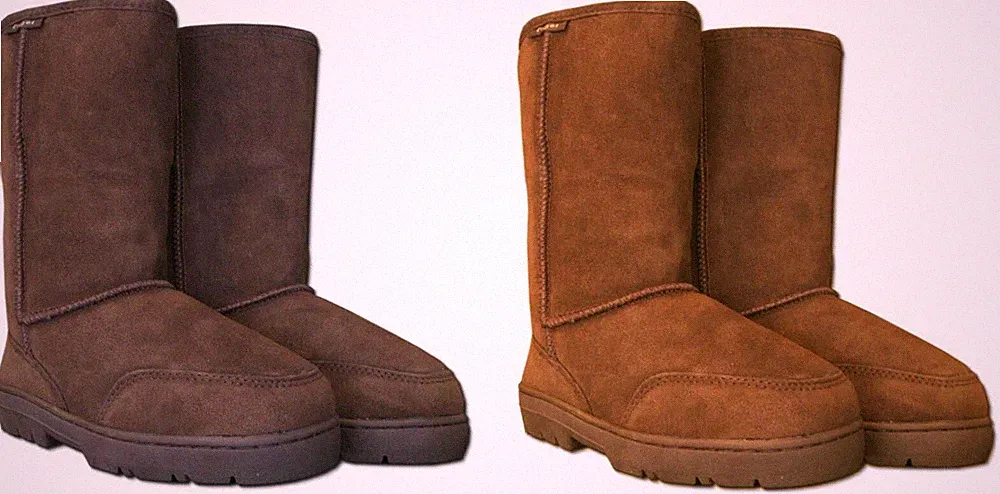 Lammfell Stiefel Winterstiefel Typ "Agi", braun schwarz, grau