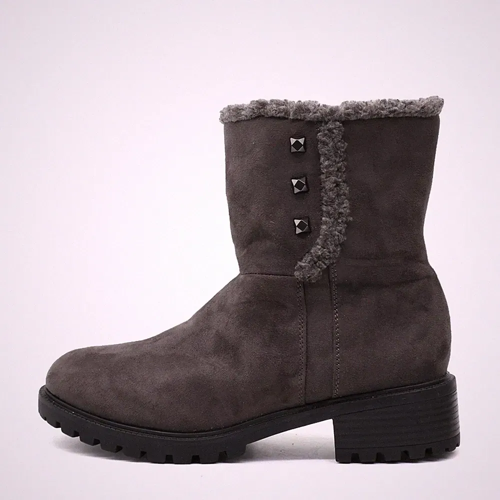 Landrover Damen 1 111 3330 Stiefel Grau Kunstleder gefüttert Stiefeletten EU 40