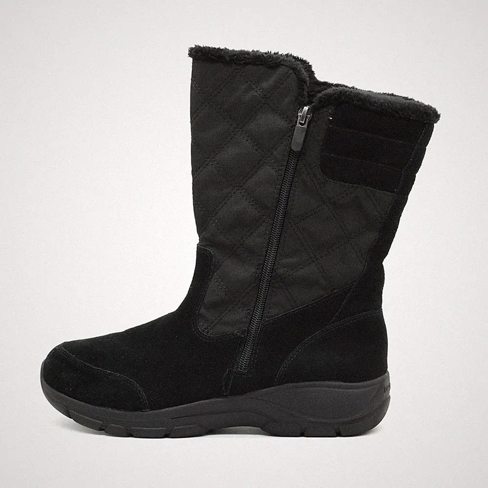 Lands' End Damen 512680 Stiefel Schwarz Boots Winterstiefel EU 40
