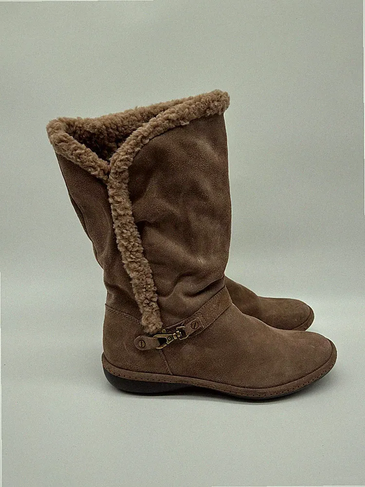 Lands' End Damen Stiefel Beige Gefüttert EUR 39