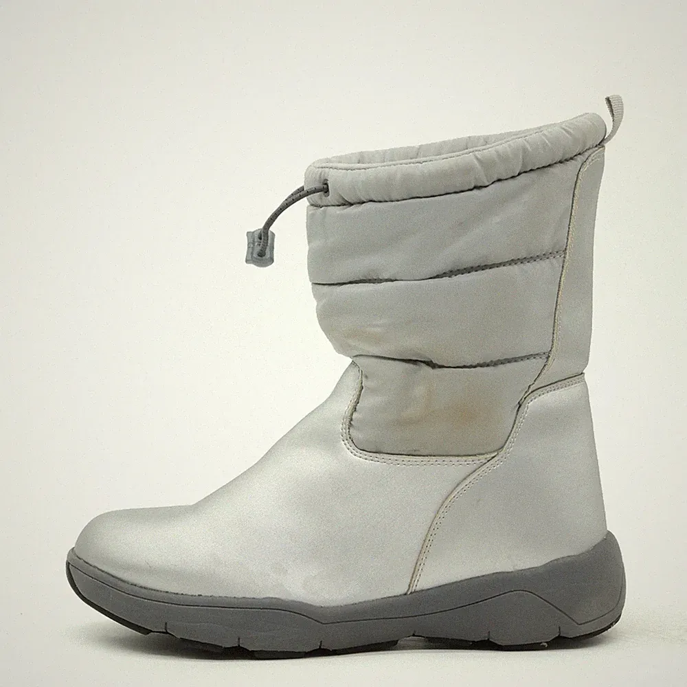 Lands' End Damen V3805/F3891 Stiefel Silber Winter Winterstiefel EU 37.5
