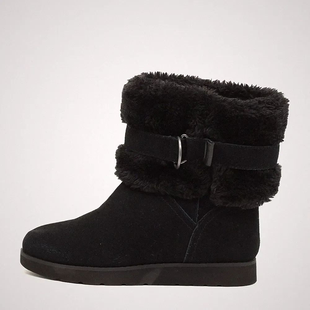 Lands' End Damen Winter-Boots Stiefeletten Schwarz Winter Winterstiefel EU 37,5